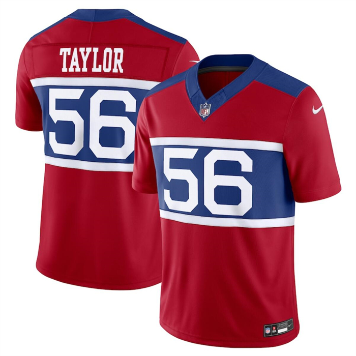 Men's New York Giants #56 Lawrence Taylor Century Red Alternate Vapor F.U.S.E. Limited Stitched Football Jersey Men's New York Giants #56 Lawrence Taylor Century Red Alternate Vapor F.U.S.E. Limited Stitched Football Jersey